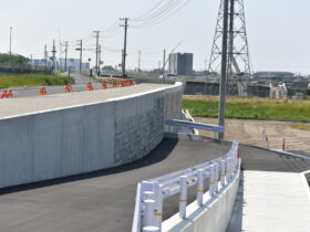 都市計画道路柞田川右岸線　道路改築工事